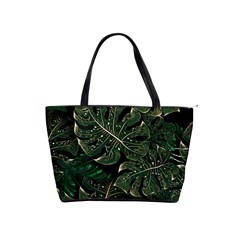 Monstera Plant Tropical Jungle Leaves Pattern Classic Shoulder Handbag by Ravend