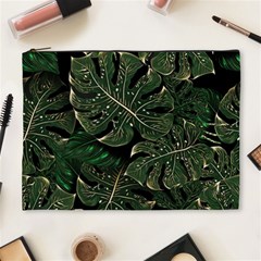 Monstera Plant Tropical Jungle Leaves Pattern Cosmetic Bag (xl) by Ravend