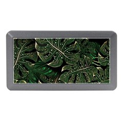 Monstera Plant Tropical Jungle Leaves Pattern Memory Card Reader (mini) by Ravend