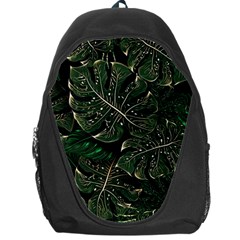 Monstera Plant Tropical Jungle Leaves Pattern Backpack Bag by Ravend