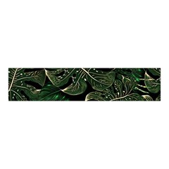 Monstera Plant Tropical Jungle Leaves Pattern Velvet Scrunchie by Ravend