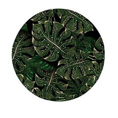 Monstera Plant Tropical Jungle Leaves Pattern Mini Round Pill Box (pack Of 5) by Ravend