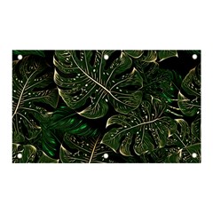 Monstera Plant Tropical Jungle Leaves Pattern Banner And Sign 5  X 3  by Ravend