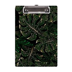 Monstera Plant Tropical Jungle Leaves Pattern A5 Acrylic Clipboard