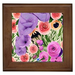 Brittle And Broken Blossoms Framed Tile by GardenOfOphir