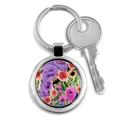 Brittle And Broken Blossoms Key Chain (round) by GardenOfOphir