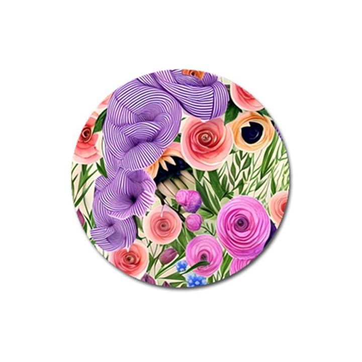 Brittle And Broken Blossoms Magnet 3  (Round)