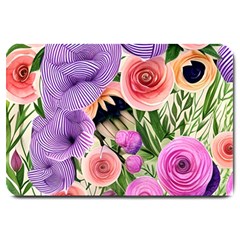 Brittle And Broken Blossoms Large Doormat by GardenOfOphir