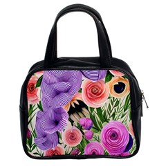 Brittle And Broken Blossoms Classic Handbag (two Sides) by GardenOfOphir