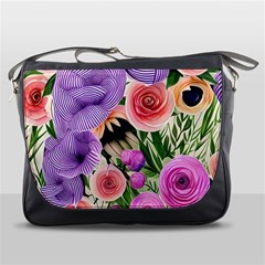 Brittle And Broken Blossoms Messenger Bag by GardenOfOphir