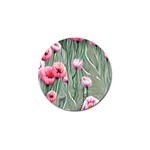 Pure And Radiant Watercolor Flowers Golf Ball Marker (10 pack) Front