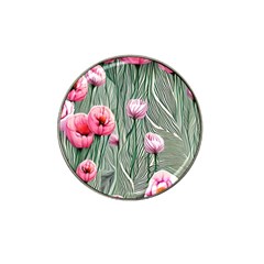 Pure And Radiant Watercolor Flowers Hat Clip Ball Marker by GardenOfOphir