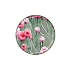 Pure And Radiant Watercolor Flowers Hat Clip Ball Marker (4 pack) Front