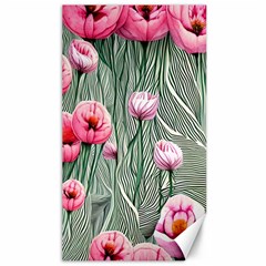 Pure And Radiant Watercolor Flowers Canvas 40  X 72  by GardenOfOphir