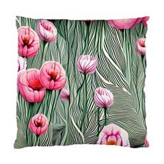 Pure And Radiant Watercolor Flowers Standard Cushion Case (one Side) by GardenOfOphir