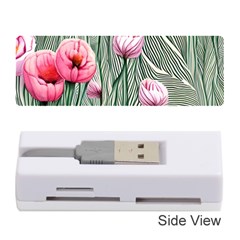 Pure And Radiant Watercolor Flowers Memory Card Reader (stick) by GardenOfOphir