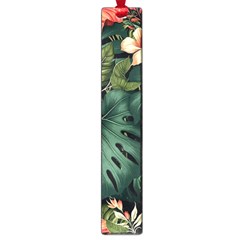 Flowers Monstera Foliage Tropical Jungle Drawing Large Book Marks by Ravend