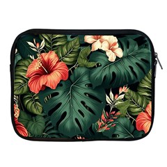 Flowers Monstera Foliage Tropical Jungle Drawing Apple Ipad 2/3/4 Zipper Cases by Ravend