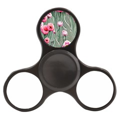 Pure And Radiant Watercolor Flowers Finger Spinner by GardenOfOphir