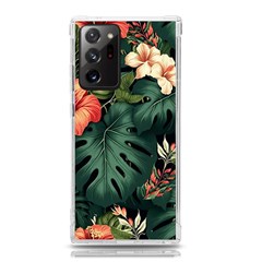 Flowers Monstera Foliage Tropical Jungle Drawing Samsung Galaxy Note 20 Ultra Tpu Uv Case by Ravend