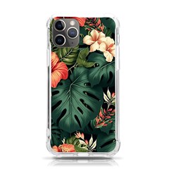 Flowers Monstera Foliage Tropical Jungle Drawing Iphone 11 Pro 5 8 Inch Tpu Uv Print Case by Ravend