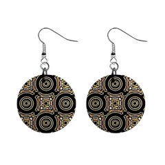 Background Art Pattern Design Graphic Mini Button Earrings by Ravend