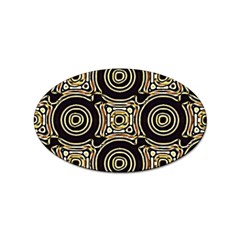 Background Art Pattern Design Graphic Sticker (oval) by Ravend