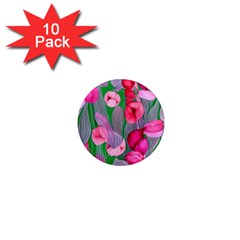 Mysterious And Enchanting Watercolor Flowers 1  Mini Magnet (10 Pack)  by GardenOfOphir