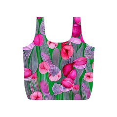 Mysterious And Enchanting Watercolor Flowers Full Print Recycle Bag (s) by GardenOfOphir