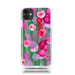 Mysterious And Enchanting Watercolor Flowers Iphone 11 Tpu Uv Print Case by GardenOfOphir