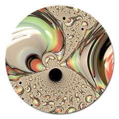 Fractal Background Pattern Texture Abstract Design Abstract Magnet 5  (round) by Ravend