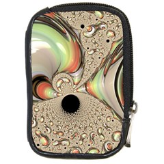 Fractal Background Pattern Texture Abstract Design Abstract Compact Camera Leather Case by Ravend