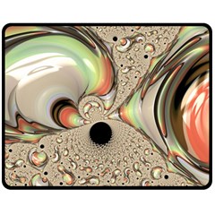 Fractal Background Pattern Texture Abstract Design Abstract One Side Fleece Blanket (medium) by Ravend