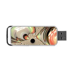 Fractal Background Pattern Texture Abstract Design Abstract Portable Usb Flash (one Side) by Ravend