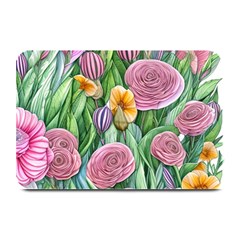 Delicate And Dazzling Watercolor Flowers Plate Mats by GardenOfOphir