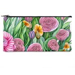 Delicate And Dazzling Watercolor Flowers Pencil Case Front