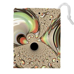 Fractal Background Pattern Texture Abstract Design Abstract Drawstring Pouch (5xl) by Ravend