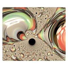 Fractal Background Pattern Texture Abstract Design Abstract One Side Premium Plush Fleece Blanket (small) by Ravend