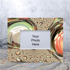 Fractal Background Pattern Texture Abstract Design Abstract White Tabletop Photo Frame 4 x6  by Ravend