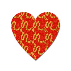 Background Ornamental Pattern Abstract Seamless Heart Magnet by Ravend