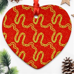 Background Ornamental Pattern Abstract Seamless Heart Ornament (two Sides) by Ravend