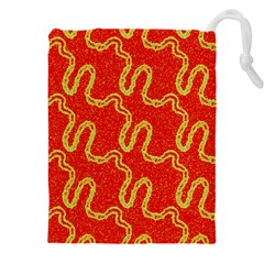 Background Ornamental Pattern Abstract Seamless Drawstring Pouch (4xl) by Ravend