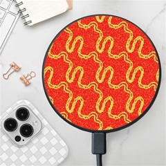 Background Ornamental Pattern Abstract Seamless Wireless Fast Charger(black) by Ravend