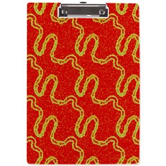 Background Ornamental Pattern Abstract Seamless A4 Acrylic Clipboard by Ravend