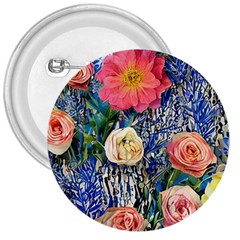 Captivating Watercolor Flowers 3  Buttons by GardenOfOphir