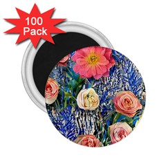 Captivating Watercolor Flowers 2 25  Magnets (100 Pack)  by GardenOfOphir