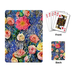 Captivating Watercolor Flowers Playing Cards Single Design (rectangle) by GardenOfOphir