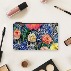 Captivating Watercolor Flowers Cosmetic Bag (small) by GardenOfOphir