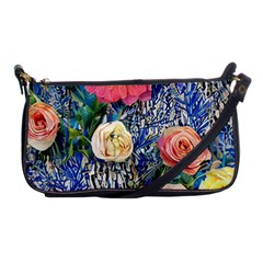 Captivating Watercolor Flowers Shoulder Clutch Bag by GardenOfOphir