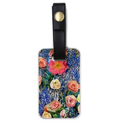 Captivating Watercolor Flowers Luggage Tag (one Side) by GardenOfOphir